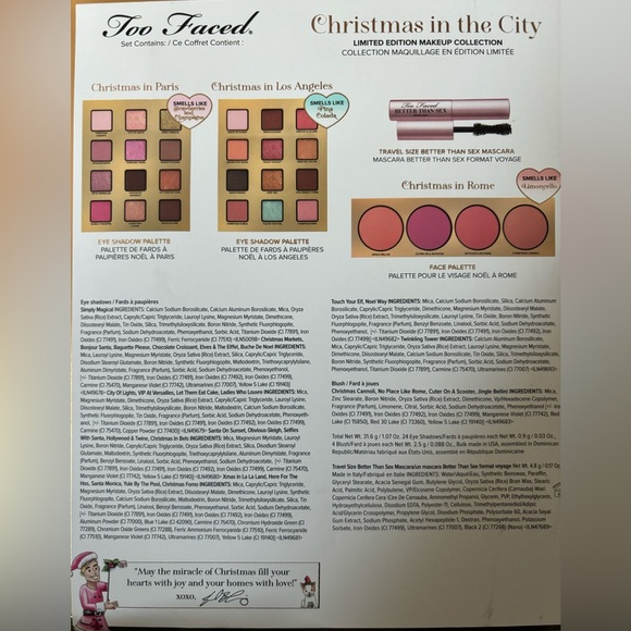 TOO FACED LIMITED EDITION: Christmas in Los Angeles and Christmas in Paris - Picture 5 of 5
